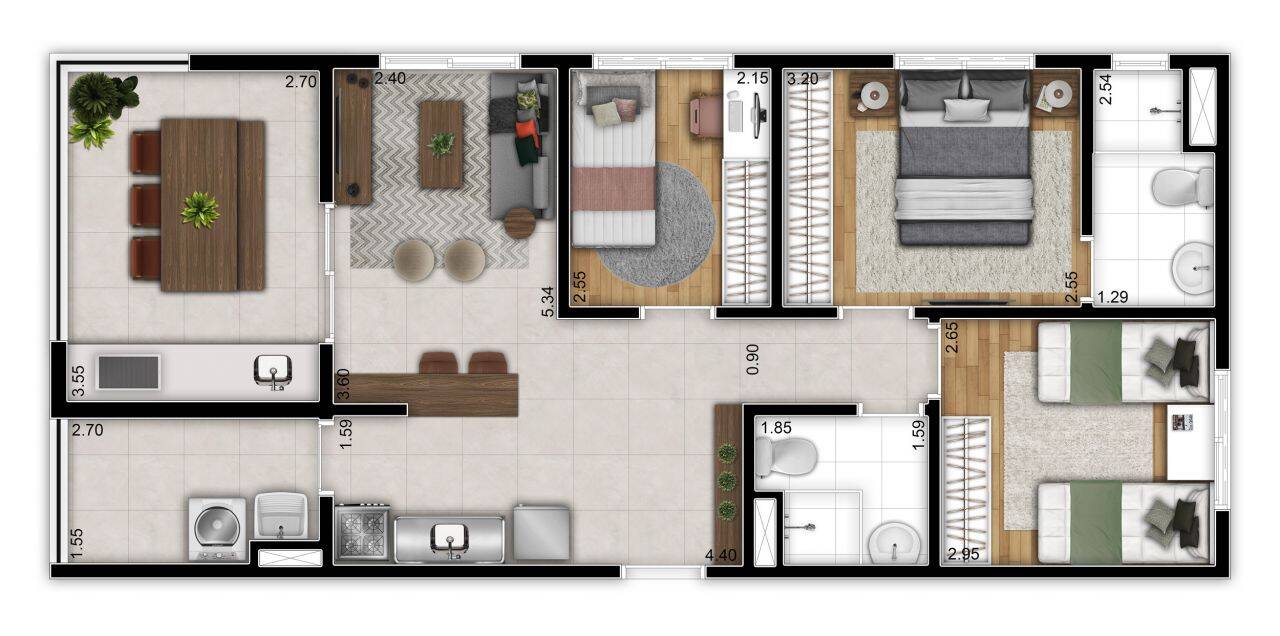 Apartamento à venda com 2 quartos, 36m² - Foto 31