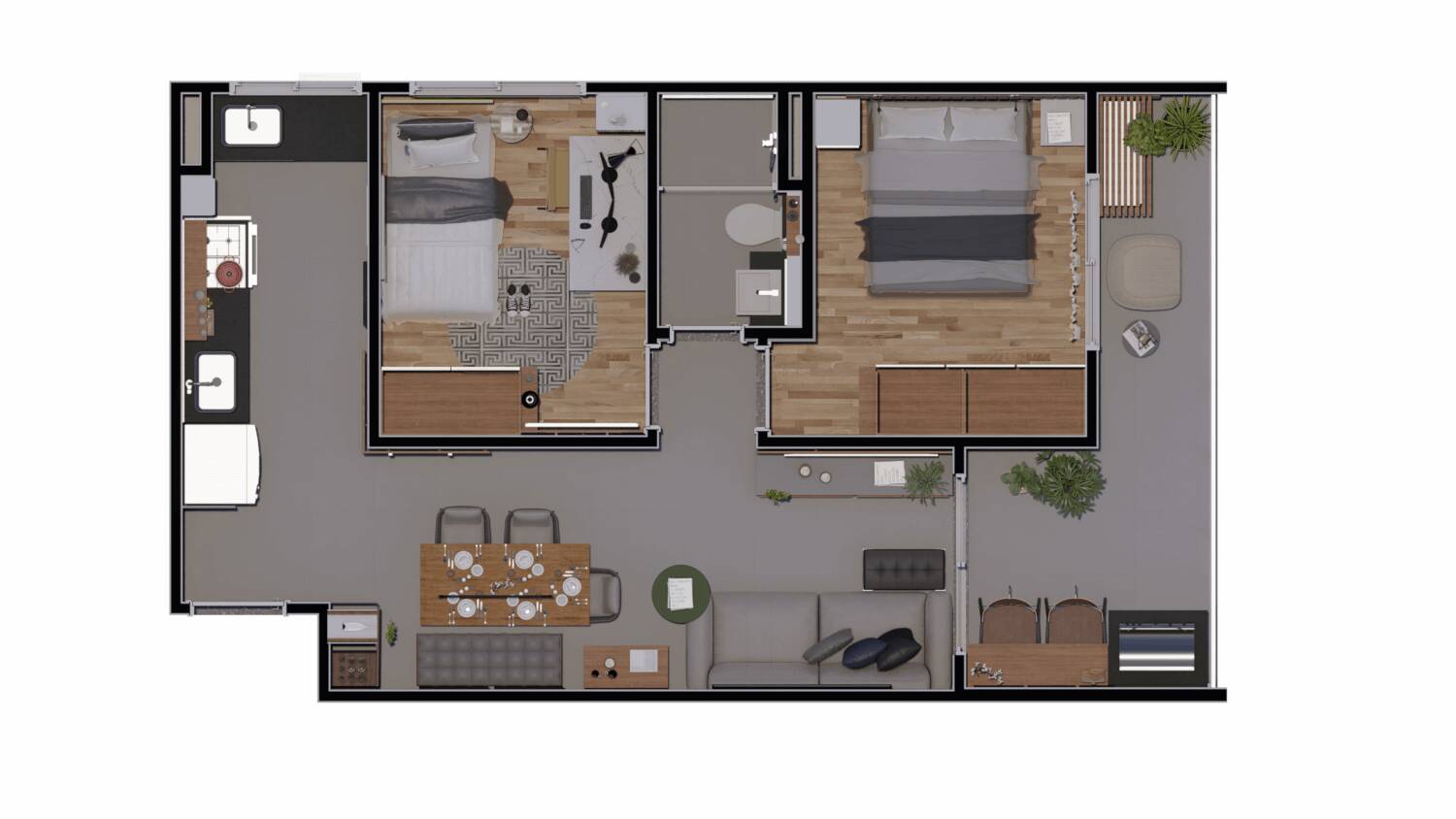 Apartamento à venda com 2 quartos, 50m² - Foto 13